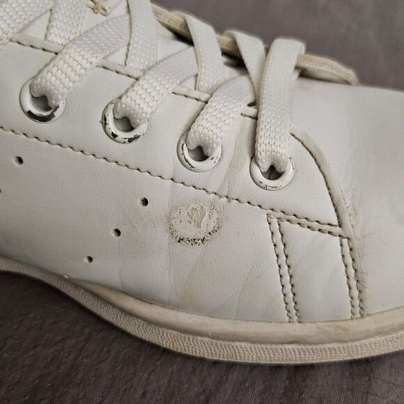 Mens Sz 10 Adidas Stan Smith White Navy Casual Athletic Tennis Shoes Preppy Y2K main image 13
